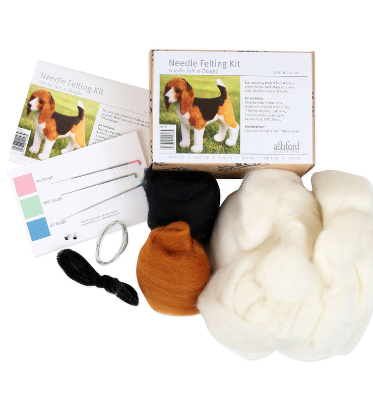 Needle Felting Kit - Beagle by Ashford Handicrafts