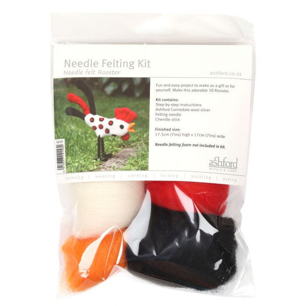 Needle Felting Kit - Rooster by Ashford Handicrafts