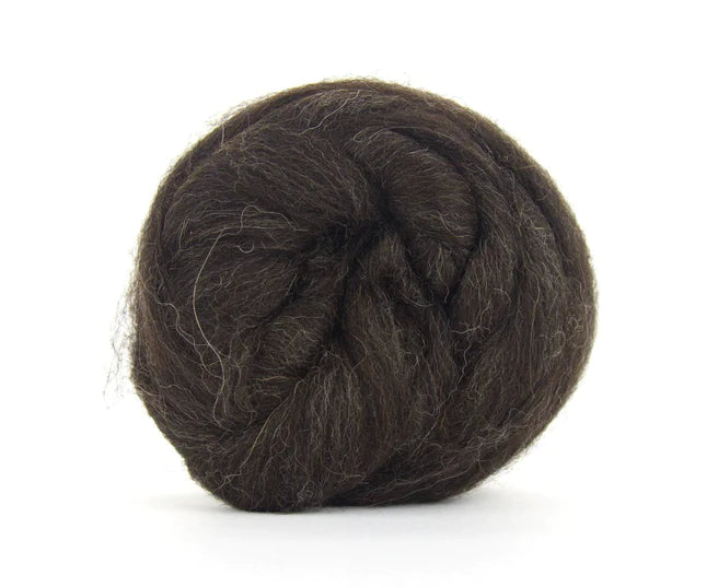 Black Shetland Top Roving