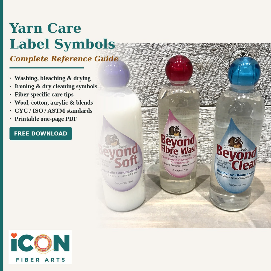 Laundry &amp; Yarn Care Symbols Decoder Guide - Free Digital Download