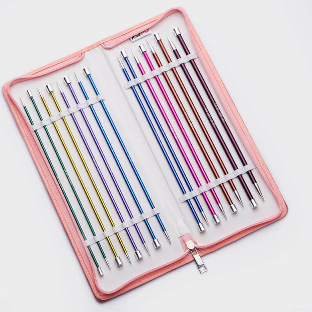 Zing Deluxe Single Pointed Needle Set 10"/25cm by KnitPro