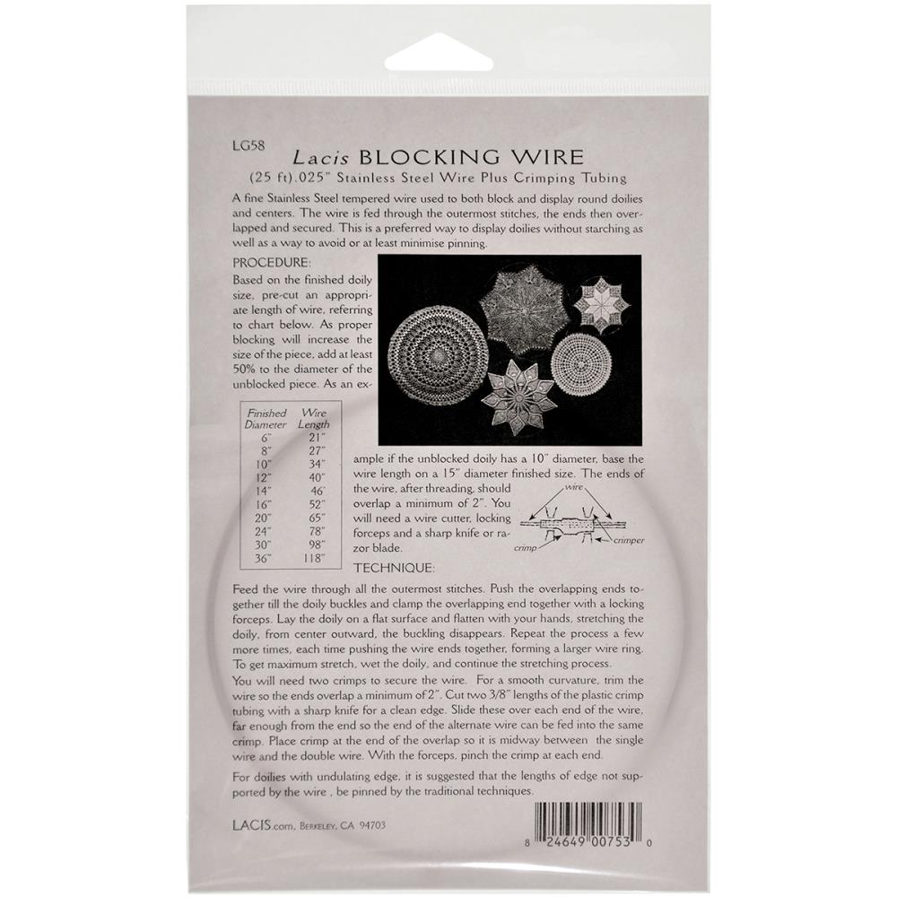 Blocking Wire 25ft .025" by Lacis