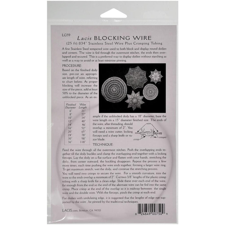 Blocking Wire 25ft .034" by Lacis