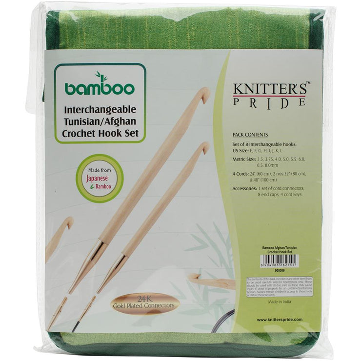Bamboo Intchg Tunisian Crochet Hook Set by Knitter's Pride