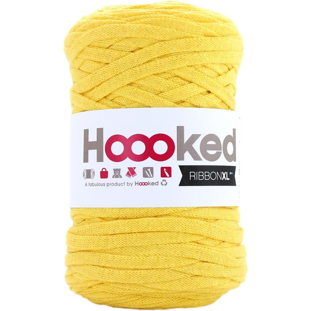 Hoooked Ribbon XL Yarn Lemon Yellow
