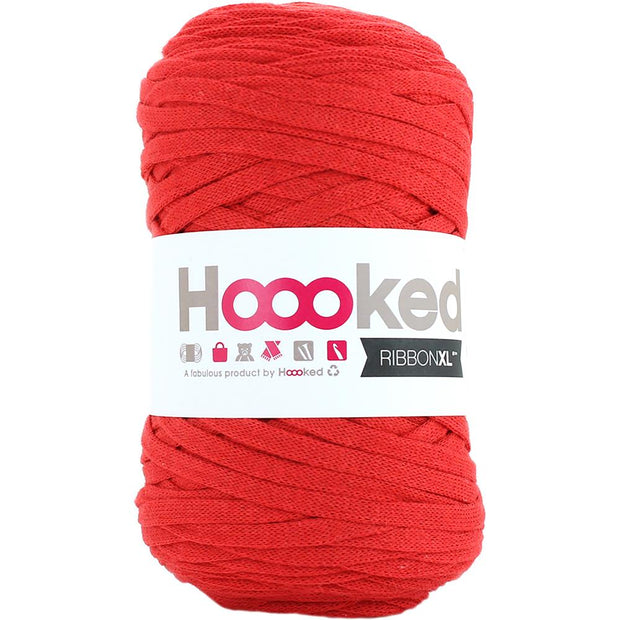 Hoooked Ribbon XL Yarn Lipstick Red
