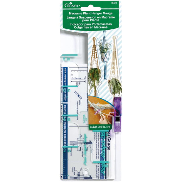 Clover Macrame Plant Hanger Gauge