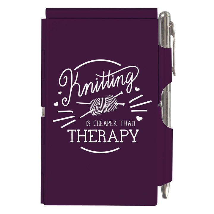 Knitting Flip Note with Pen