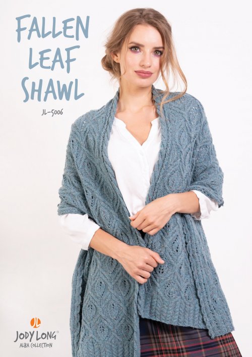 Fallen Leaf Shawl Pattern by Jody Long