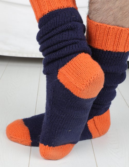 Liam Socks from Urban Knits Knitting Pattern Book by Jody Long