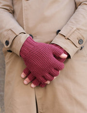 Lewis Fingerless Gloves from Urban Knits Knitting Pattern Book by Jody Long