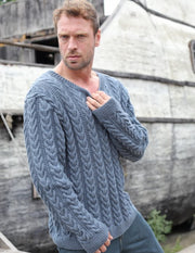 Jordan Cable Sweater from Urban Knits Knitting Pattern Book by Jody Long