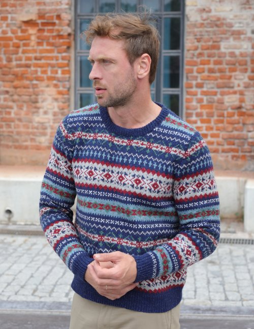 Carl Fair Aisle Sweater from Urban Knits Knitting Pattern Book by Jody Long