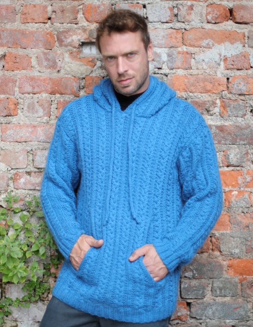 Daniel Hooded Pullover from Urban Knits Knitting Pattern Book by Jody Long