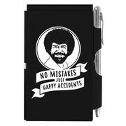 Bob Ross Flip Note with Pen - Black Cover