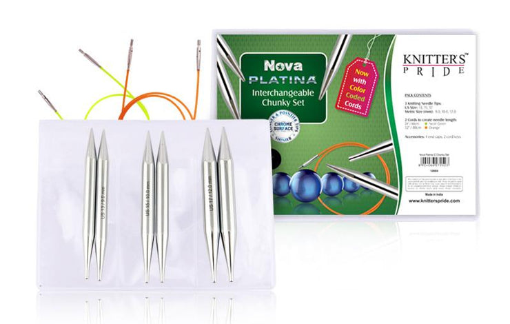 Nova Platina Interchangeable Chunky Knitting Needle Set