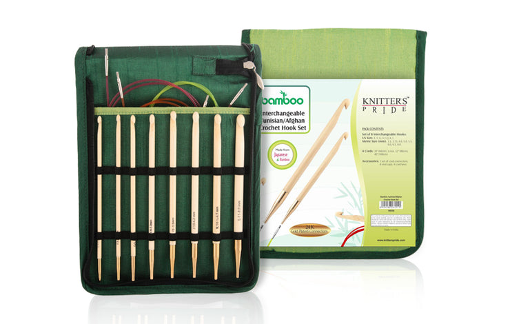 Bamboo Intchg Tunisian Crochet Hook Set by Knitter's Pride