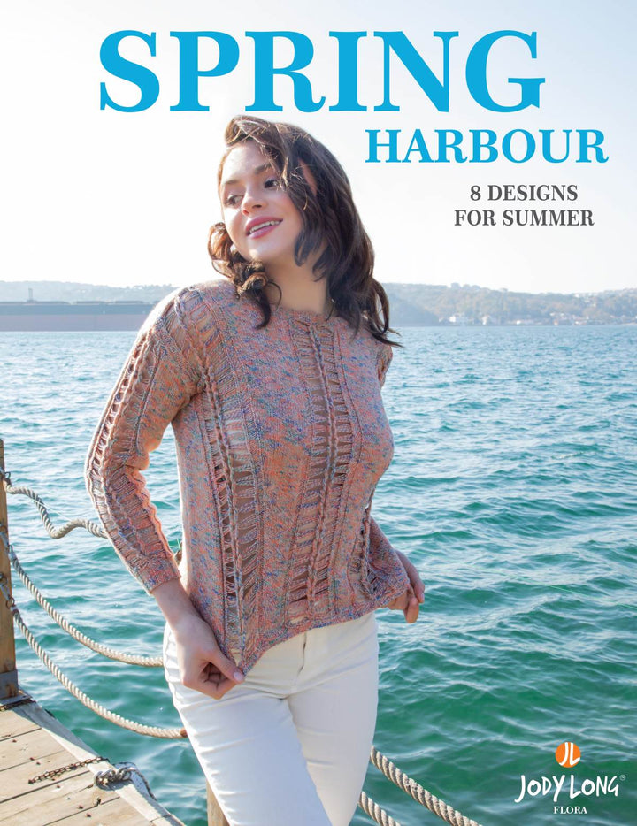 Spring Harbour Knitting Pattern Book by Jody Long for Flora (Softcover)