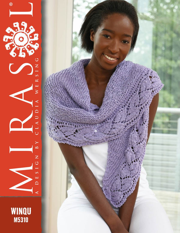 Buena Wrap Knitting Pattern for Winqu by Mirasol