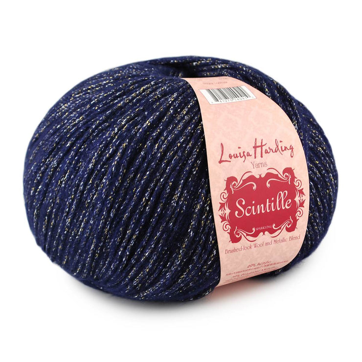 Scintille Brushed-look Wool and Metallic Blend Sparkling Yarn by Louisa Harding