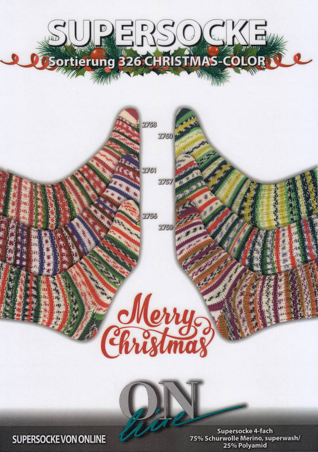 Supersocke Christmas Sock Yarn by OnLine