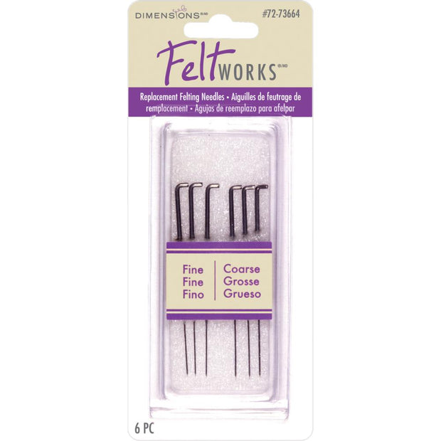 Feltworks Replacement Felting Needles 6 Pack