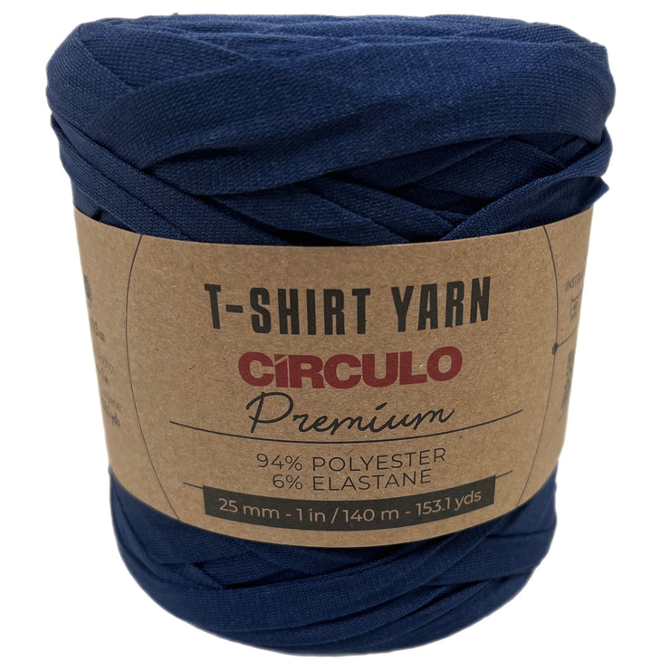 CIRCULO Premium T-Shirt Yarn. Bulky Yarn - Soft, Lightweight, Seamless,  Knot-Free. Easy-to-Use., Fettuccini Zpagetti, T Shirt Yarn for Crocheting 