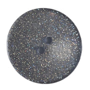Round Polyester Button with Glitter and 2 holes - Size: 23mm
