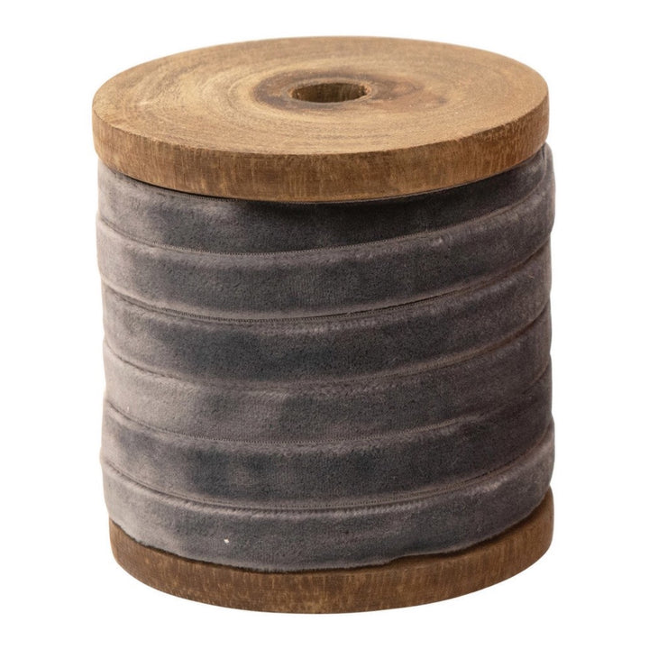 Velvet Ribbon on Wood Spool