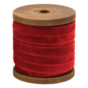 Velvet Ribbon on Wood Spool