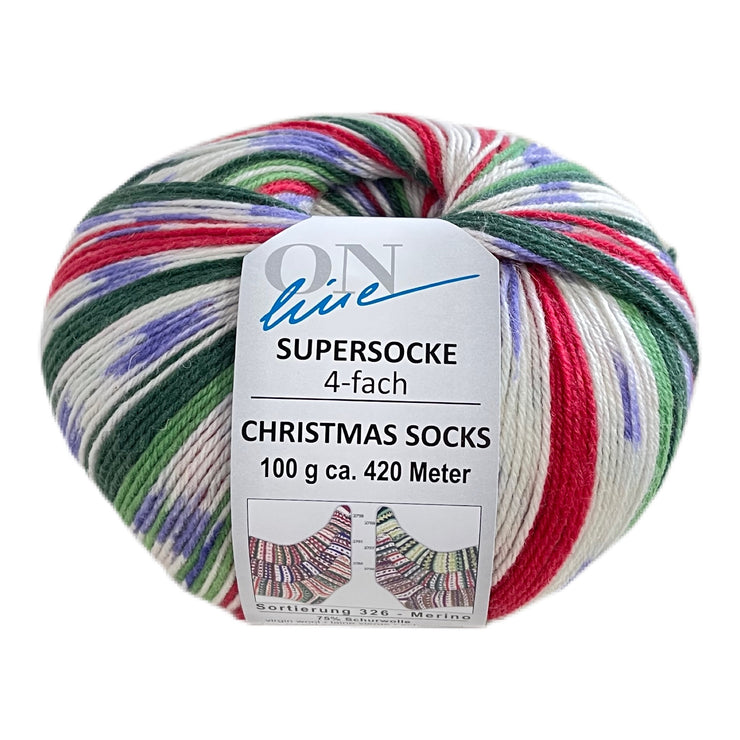 Supersocke Christmas Sock Yarn by OnLine