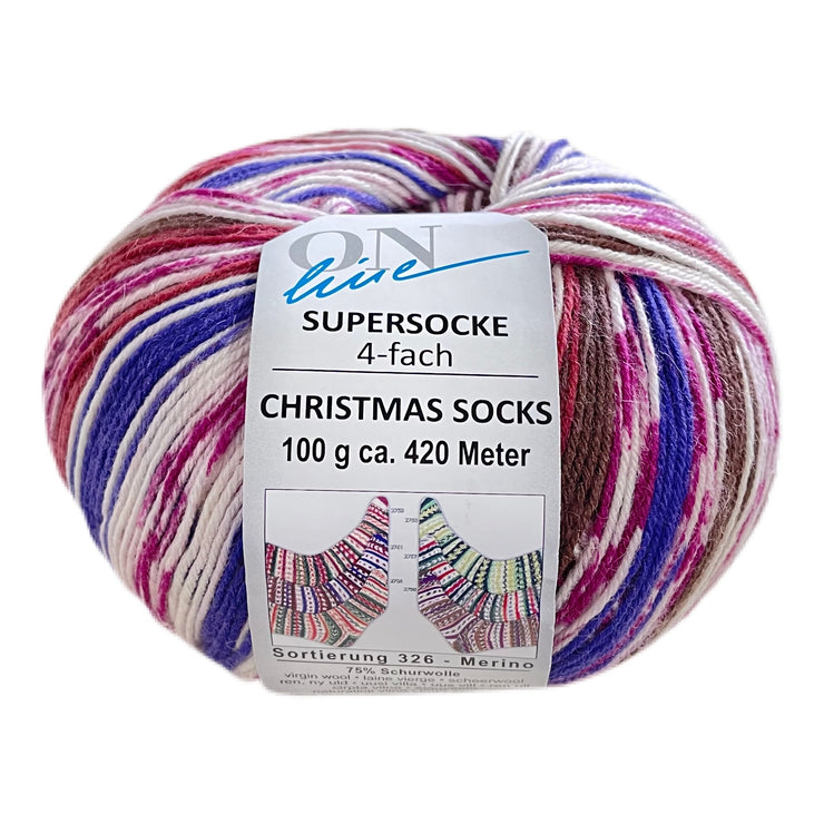 Supersocke Christmas Sock Yarn by OnLine