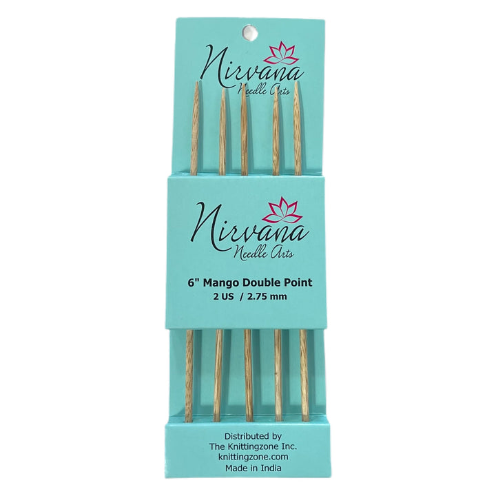 Nirvana 6" Mango Double Point Needles