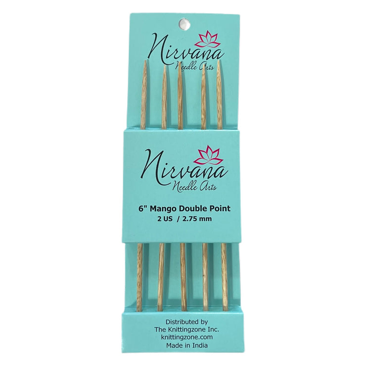 Nirvana 6" Mango Double Point Needles