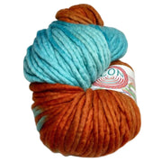 Hand Painted Heavy Bulky Weight Merino Yarn in Koi Pond