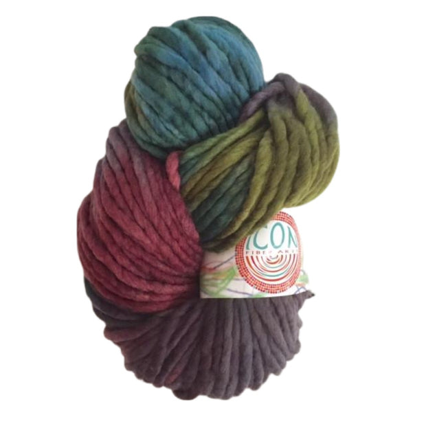 Hand Painted Heavy Bulky Weight Merino Yarn in Succulent