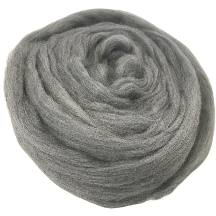 Natural Gray Merino Top Roving 23 Microns