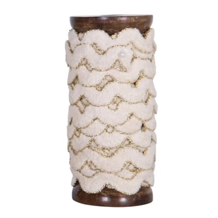 Gold & Cream Gimp Metallic Ribbon