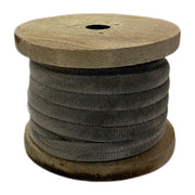 Velvet Cording on Wooden Spool Grey Gray