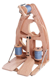 Ashford Joy 2 Double Treadle Spinning Wheel with Carry Bag