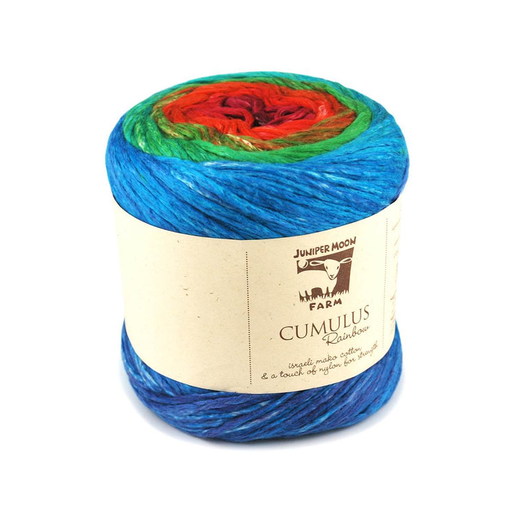 Cumulus Rainbow Mako Cotton Yarn from Juniper Moon Farm