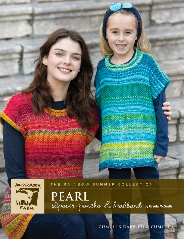 Pearl Slipover, Poncho, and Headband by Ursula McGrath