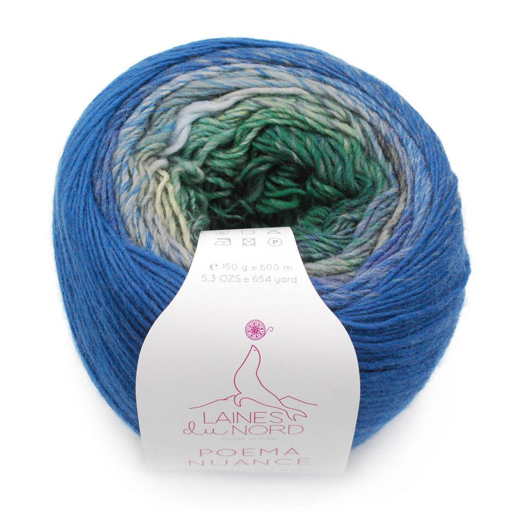 Poema Nuance 100% Merino Wool Yarn by Laines du Nord