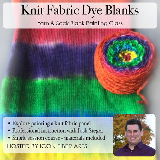 Knit Fabric Dye Blank Painting Class with Josh Steger