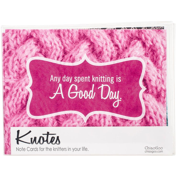Knotes - Knitting Note Card Set of 8 ChiaGoo