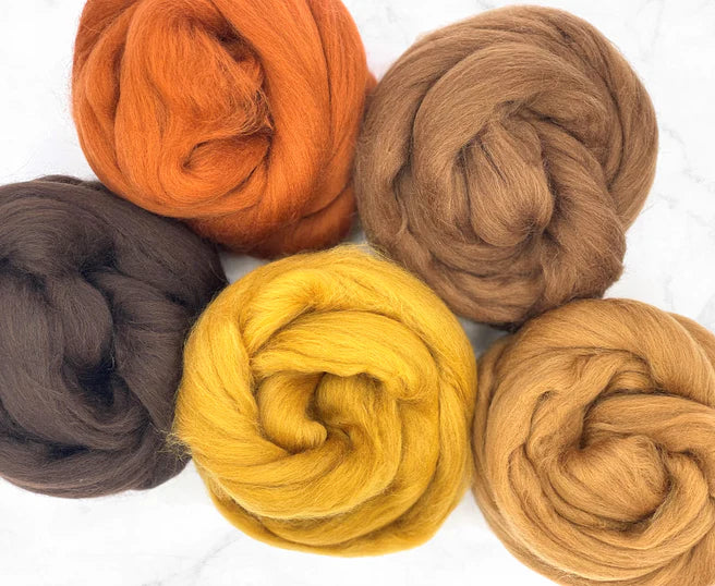 WINTER WONDERLAND Color Range, Wool Roving, 4 Ozs Pack, Wool