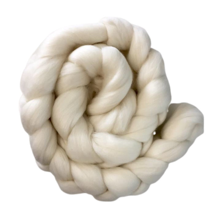Superfine Merino Wool Roving Hand Painted Josh Steger Natural