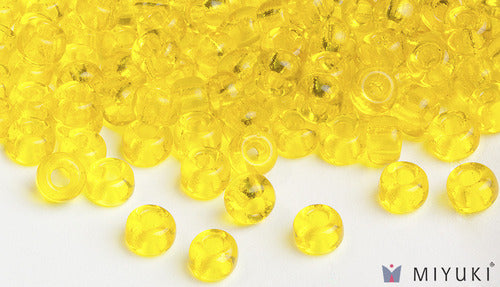Miyuki 6/0 Glass Beads 136 - Transparent Yellow approx. 30 grams