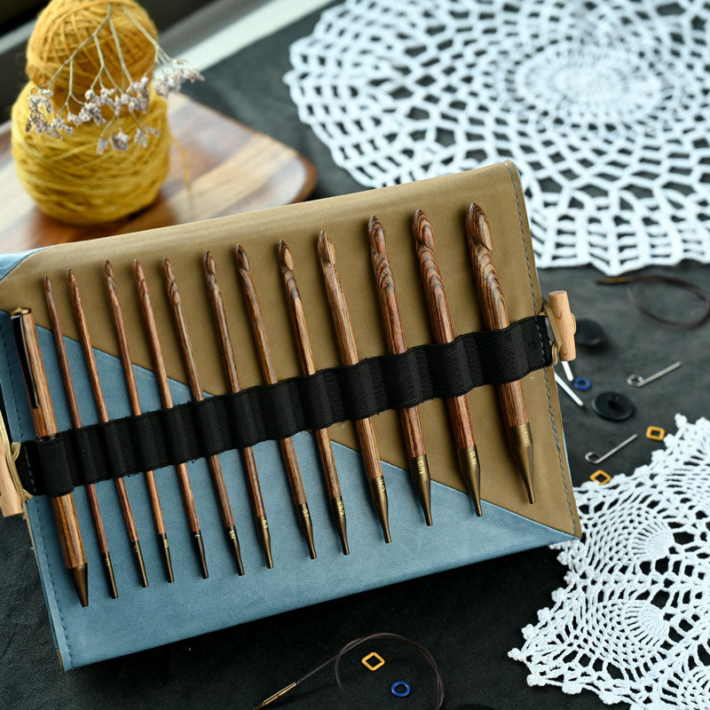 Ginger Interchangeable Tunisian Crochet Hook Set by Knitter&
