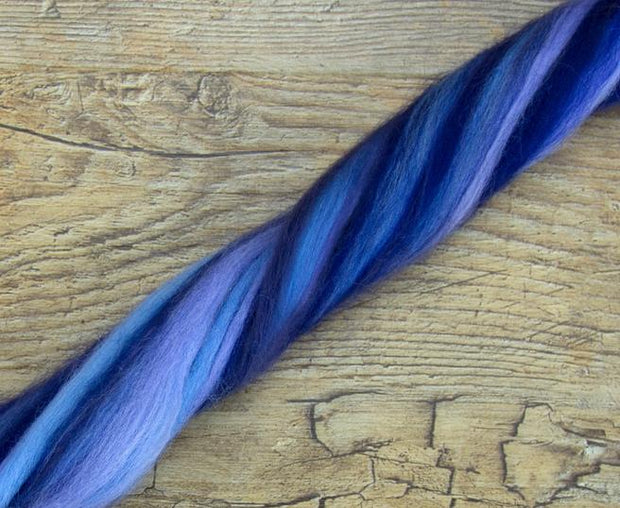 Merino Wool Blend Roving by the Ounce - Typhoon